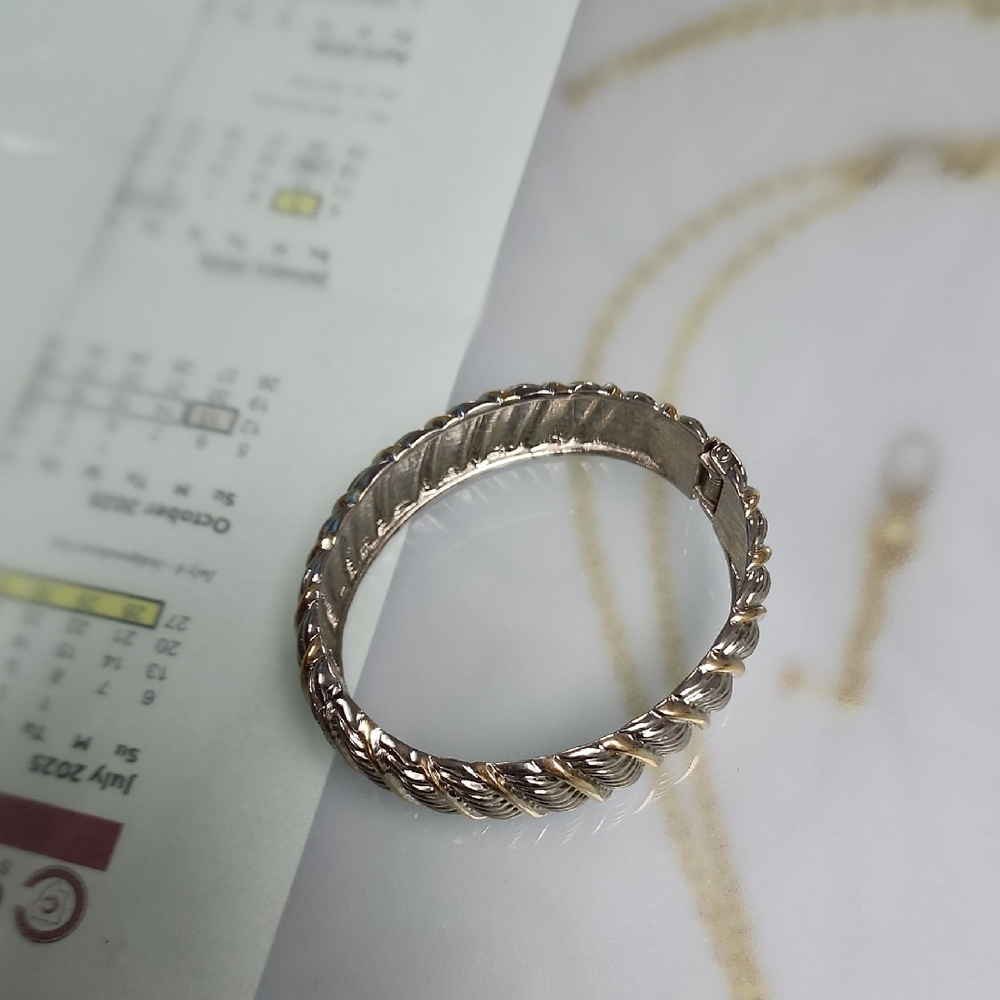Elegant Gold-Tone Braided Ring